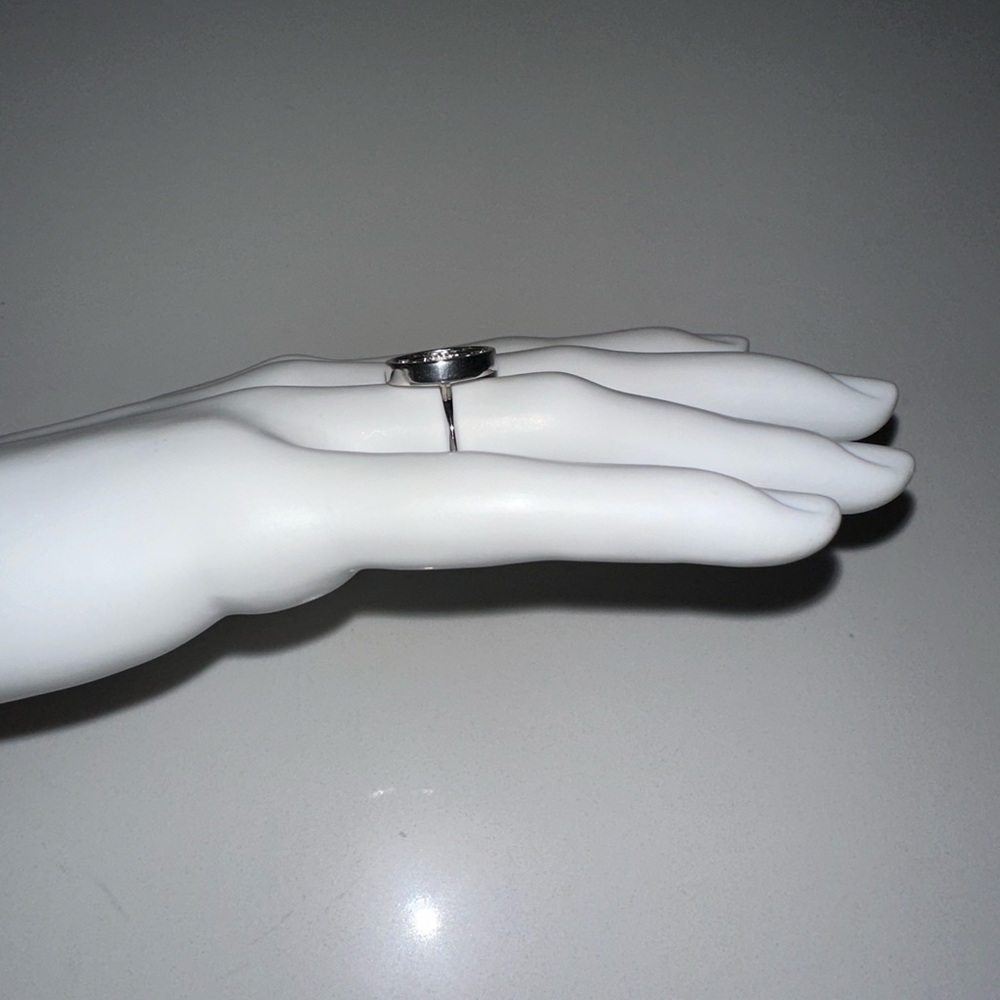 NEW Awe Inspired silver mother of pearl celestial circular hippie boho ring 5 - Picture 4 of 6